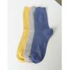 [26SS] Ribbed 3-Color Women's Mid-Length Socks 3-Piece Set HISS6E202G2