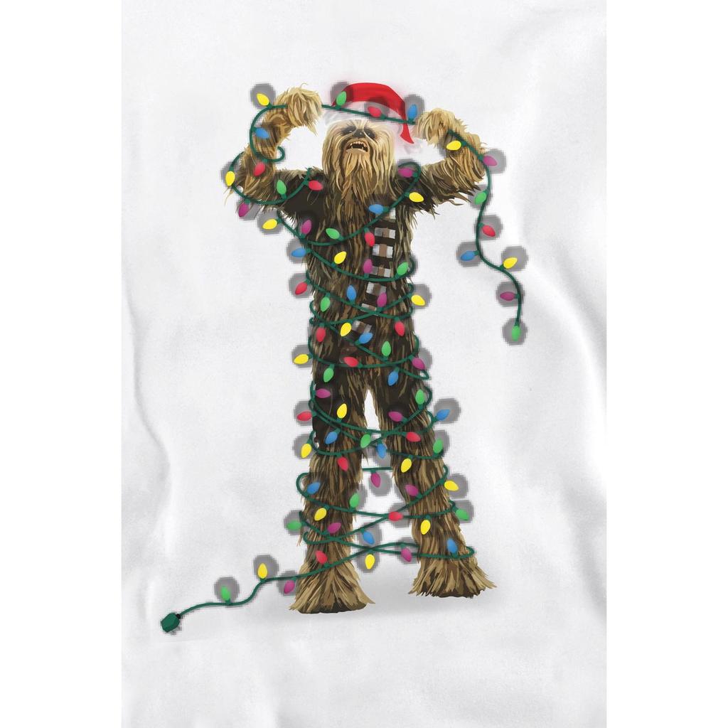 STAR WARS Unisex Erwachsenen Chewbacca Lichterkette Weihnachten Sweatshirt