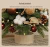 2024 Mini Christmas Tree with Lights: Stylish Tabletop Ornament for Home Decor