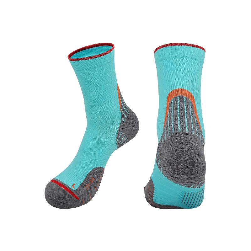 2026 Outdoor Running Socks Non-slip Breathable Medium Tube Socks Long Running Marathon Socks Cotton Professional Cycling Sports Socks