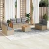 VidaXL Garden Lounge Set with Cushions 8 Pcs, Patio Sofas, Patio Furniture Set, Outdoor Furniture, Beige 3227564