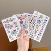 Acrylic Rhinestone Sticker Set: Heart, Crown, Butterfly, Moon, Animal Designs