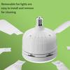 1PC E27 Světlo ventilátoru s rovnými lopatkami Odnímatelné lopatky ventilátoru Domů Jednoduché světlo malého ventilátoru s dálkovým ovládáním