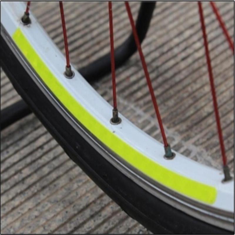Fluorescent Bike Bicycle Sticker Cycling Wheel Rim Reflective Stickers