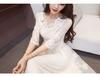 Village Embroidered Long Party White Flared Long White Long White Long Lace Wedding Size 323 H&T Women's Dress, White, Dress, Dress, Dress, Dress,
