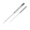 2pcs Set Stainless Steel Foundation Stirrer Stick Nail Art Stirring Rod  For Cream Stirring