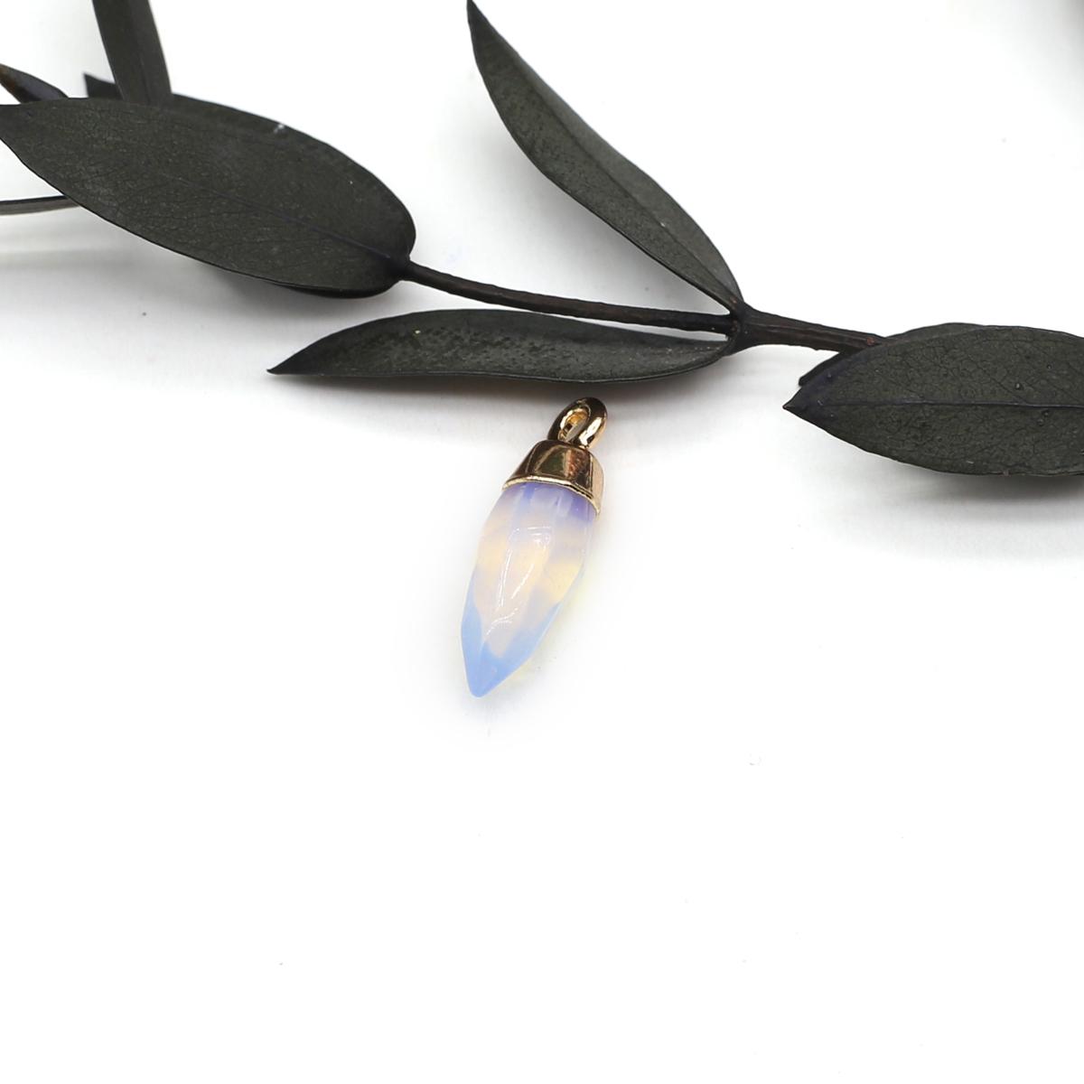 

1шт граненый натуральный камень конус кулон маленький кристалл розовый кварц сплав подвески для изготовления ювелирных изделий DIY ожерелье серьги аксессуары 6x19 мм 6x19mm