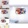 Super Mario Bros Sonic The Hedgehog Cartone Animato Decalcomania da Parete in PVC con Design Autoadesivo Durevole per le Pareti delle Camere dei Bambini