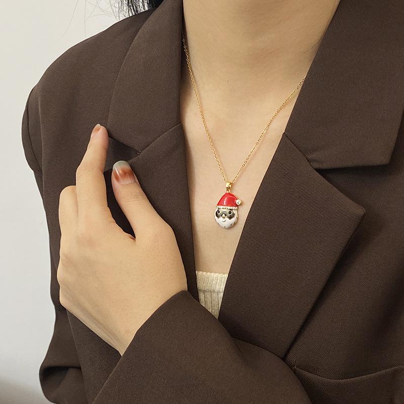 Christmas Eve Non-Fading Best Friends Couple Sister Necklace - Versatile Cute Clavicle Chain