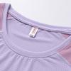Women Outdoor Sports Breathable Sweat Absorption Short Sleeve Shirt High Elastic Quick Dry Loose Fit Fitness T Shirt Suitable for Training