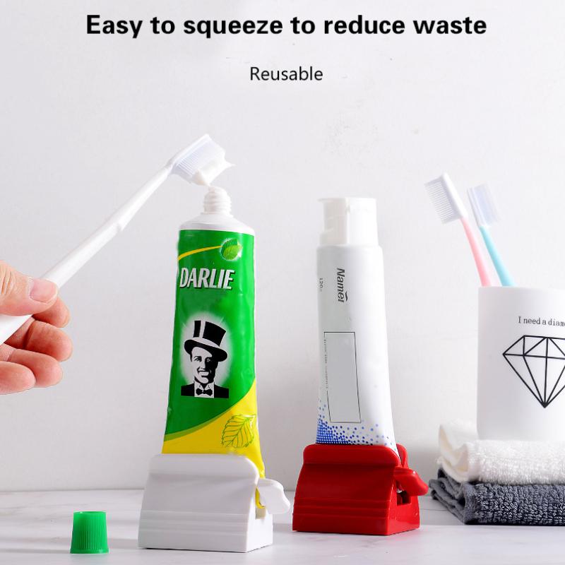 1Pcs Toothpaste Squeezer Toothpaste Rotary Dispenser Holder Multifunctional Plastic Squeezer for Bathroom Accessories