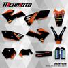 MCHMFG For KTM EXC SXF 2005 2006 2007 125 200 250 300 350 400 450 Graphics Decals Sticker Kit Motorcycle Background Ize