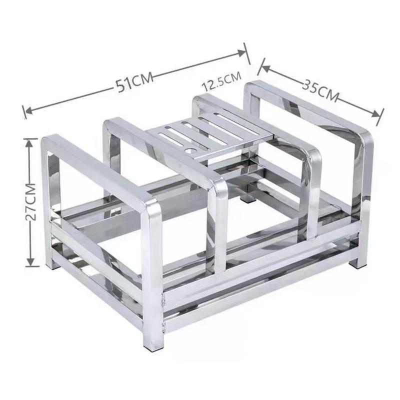 Thickened Stainless Steel Knife & Chopping Board Holder