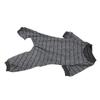 Striped Dog Pajamas Stylish Cute Summer Thin Soft Stretchable 4 Legs Puppy Jumpsuit for Dogs Cats