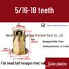 Galvanized Semi-Hex Flat Head Rivet Nut