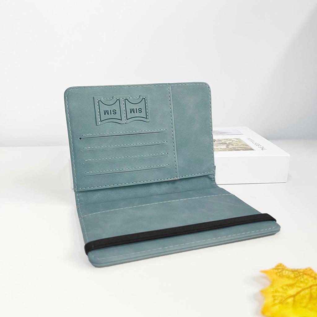 Women Men  Vintage Business Passport Covers Holder Multi-Function ID Bank Card PU Leather Wallet Case Travel Accessories