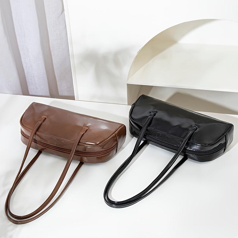 New Fashionable Tote Bag, Simple and Versatile Shoulder Bag, with Fixed Long Shoulder Strap and Zipper Closure, Perfect for Parties, Travel, and