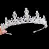 Elegant Fargerik Tiara Krone Kvinner Jenter Fest Bryllup Prinsesse Brudekrone Hårsmykker
