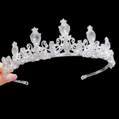 Elegantní barevná tiara koruna ženy dívky párty svatební princezna svatební koruna vlasové šperky