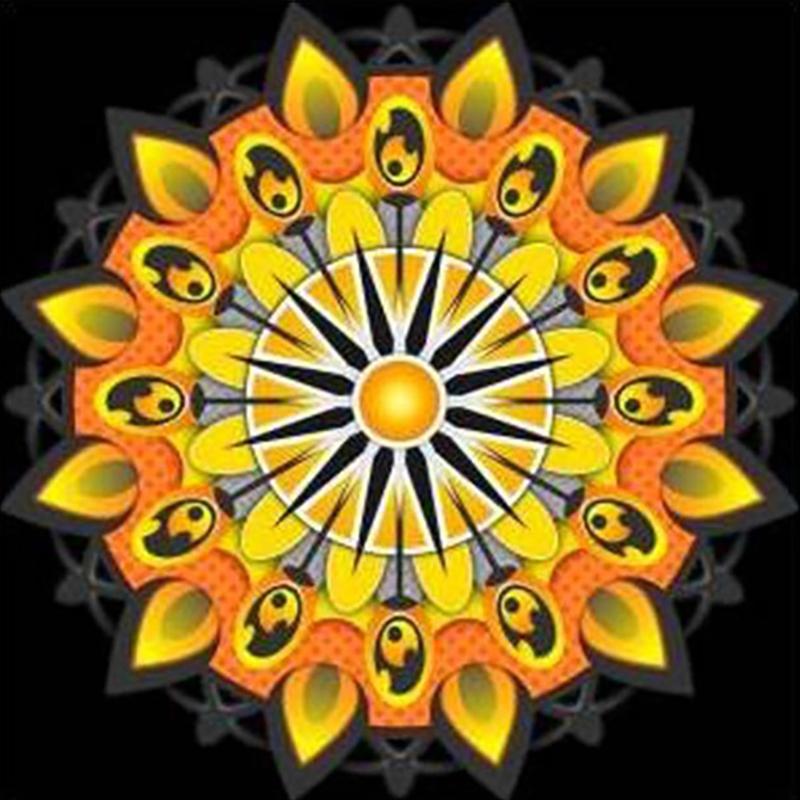 Full Round Drill Diamond Painting &quot;Religious Mandala&quot; DIY Picture of Rhinestone 5D Diamond Embroidery Cross Stitch Decor