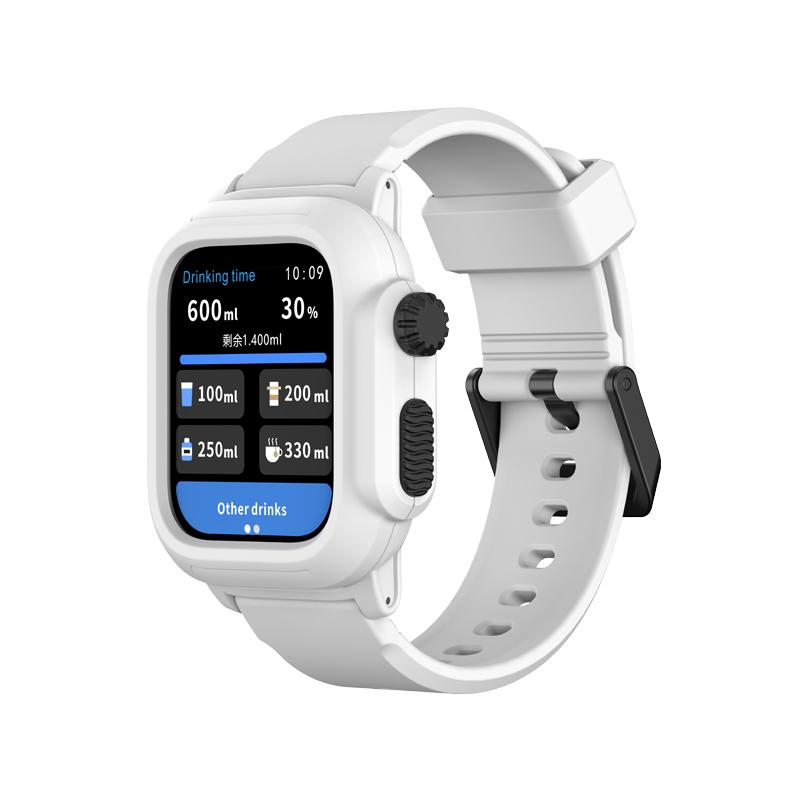 Waterproof Shell For Apple Watch Case 45mm 44mm 41mm 40mm 42mm Outdoor Sports Silicone Bracelet Wristband iWatch 9 8 7 6 5 4 SE