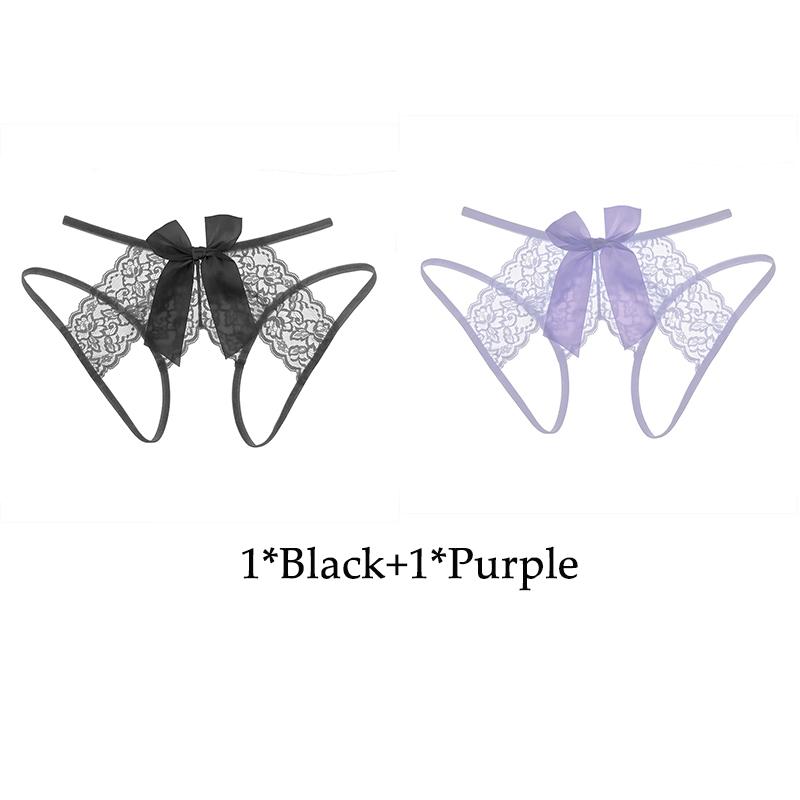 Women's Lace Open Crotch Panties Transparent Crotchless Underwear Sexy Mesh Hollow Out Female Lingerie Erotic Costumes