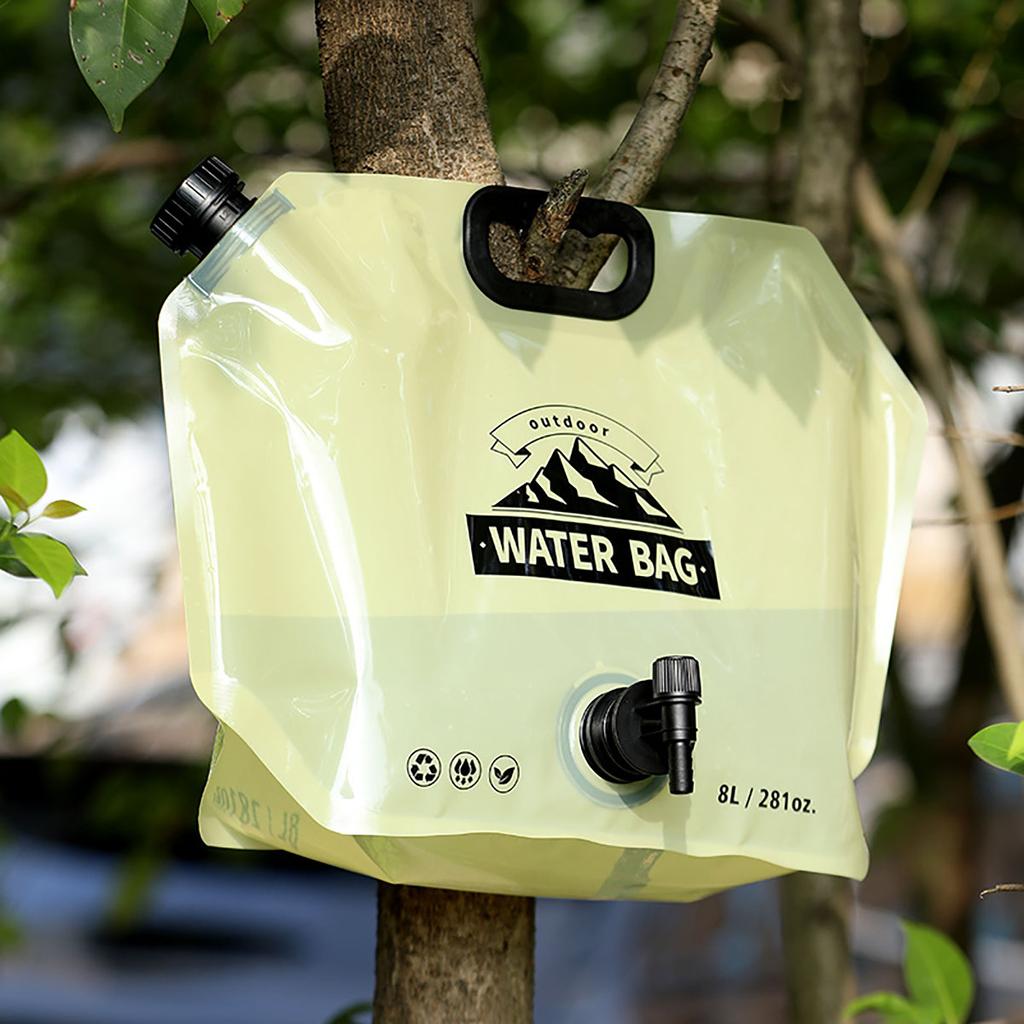 Outdoor Mini Folding Water Bag Camping 8L/5L Large Capacity Portable Water Bag Thickened Soft Food Grade Water Storage Bag