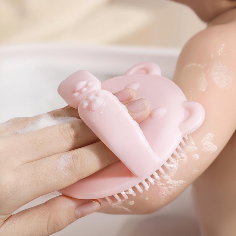 Baby Teddy Bear Bath, Hair Wash, Brush, Children's Scrubbing Tool