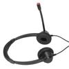 RJ9 Phone Headset Built in HD Microphone Binaural Office Headset Support Speaker Volume Adjustment Black