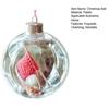 Holiday Sewing Snow Ball Ornament Plastic Clear Balls Xmas Hanging Ornament Seamstress Gift for Knitters Yarn Lovers