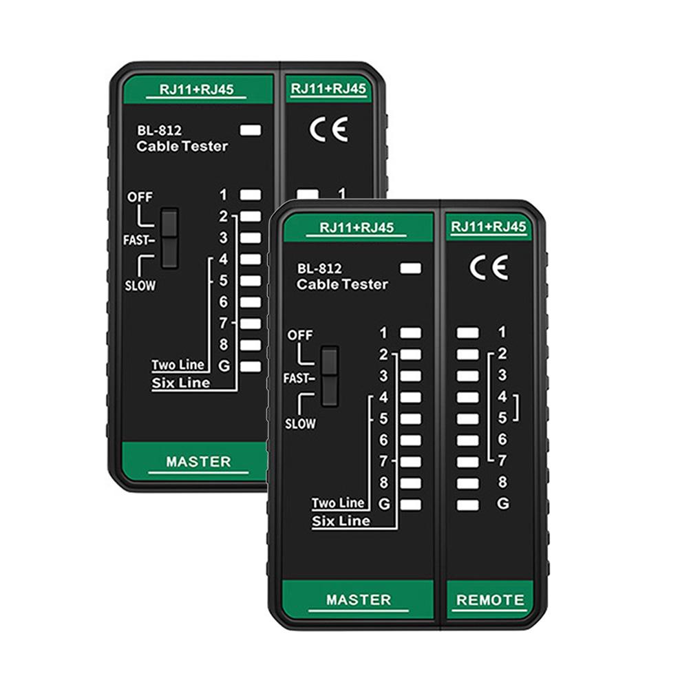 BL-812 Multifunctional Network Tester for RJ45 RJ11 Cables 300m Line Tracing Dual Speed Mode 8 Core Cable Compatibility