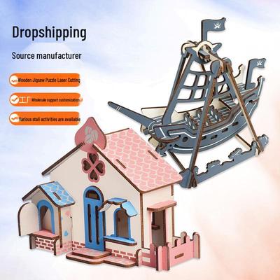 3D Wooden Puzzle Model Toy for Kids 6+ - Handmade Educational Gift