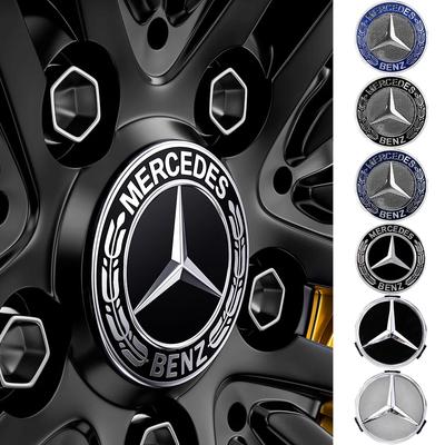 4 pezzi/lotto 75mm Tappo mozzo ruota Emblema distintivo per Mercedes Benz C180 C200 E200 E260 E300 ML350 A1714000025 W230 W210 W211 W221 W219