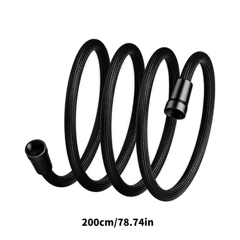 2M Toilettenschläuche Aufsatz Entwirrt Designs Toilettenschläuche Flexible Duschschläuche für Badezimmer Duschkopf Ersatz