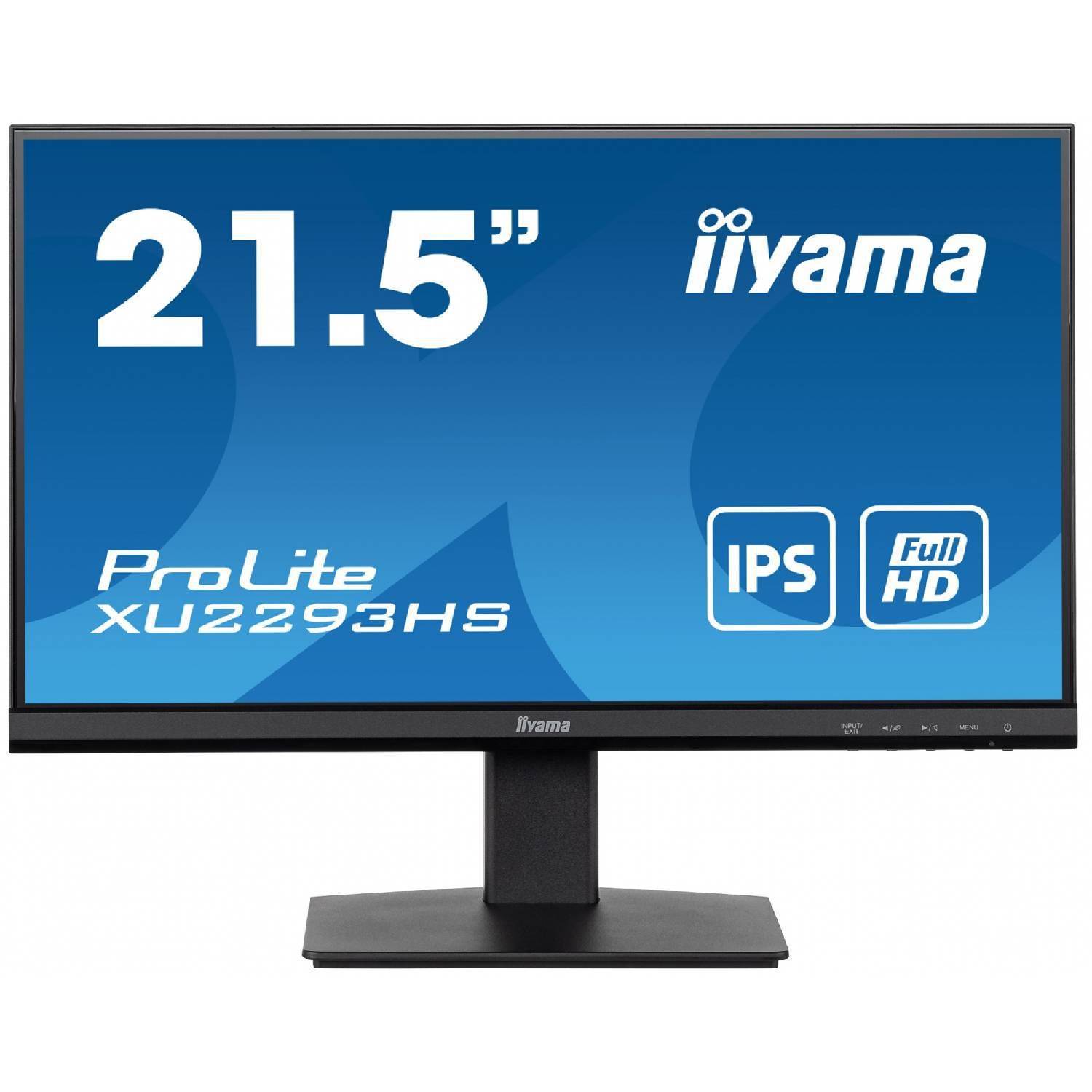 

Экран Iiyama 21 5 дюймов Prolite Xu2293hs-b5 Черный Ips Led 16 9 HDMI M m Matte 250cd 178gr 178gr 1920x1080 75hz Freesync Dp Fhd 2 8kg