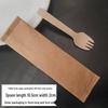 ZISIZ Biodegradable Rice Husk Disposable Cutlery Set