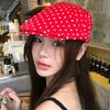 Versatile Polka Dot Print Hats Retro Bonnet Y2K Forward Hats  for Women