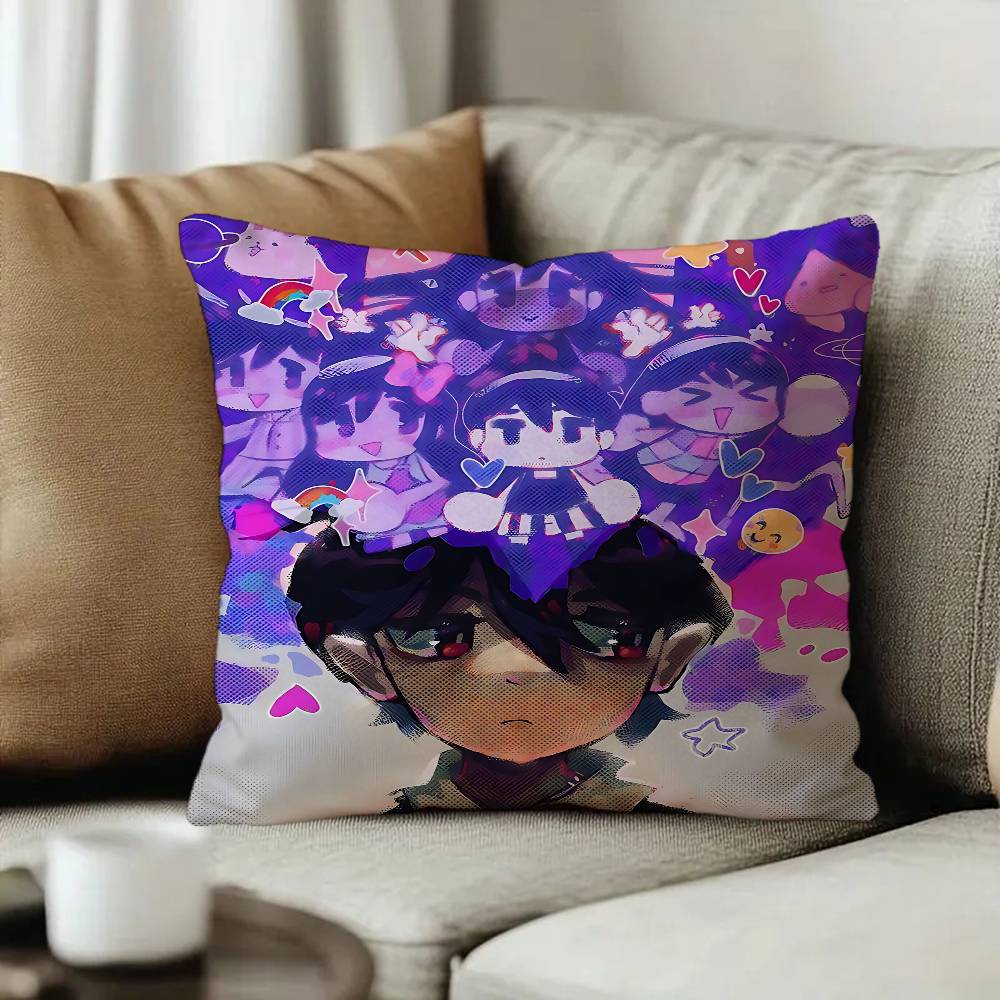 Classic Hot Horror Video Game Omori Cushion Cover Pillow Cover Decor Pillowcase Printed Cushion Case for Couch