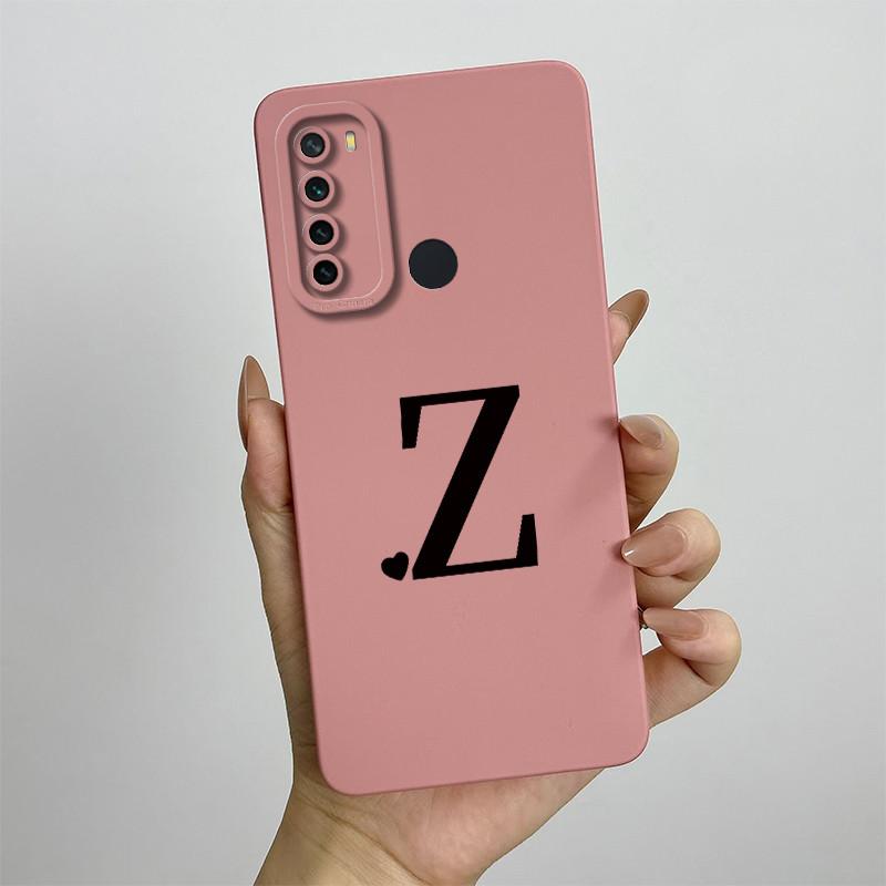 For Xiaomi Redmi Note 8 Case Redmi Note 8T Cover Redmi Note 8 Pro Cases Luxury Letters Square Phone Case Shockproof Back Cover