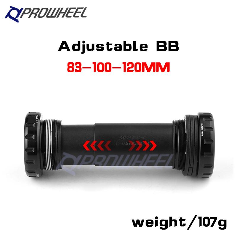 PROWHEEL Snow bicycle BB Fat bike Original axle threaded external bearing Bottom bracket BB 100/120mm Fat Bicycle Crankset Parts PW-BB100 120