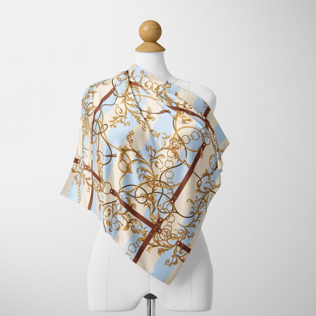 70cm*70cm Designer Print  Summer New Arrival Fashion Chiffon Headbands Bandana Female Scarves  Female Silk Scarves