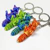 Playful Movable Joint Cat Charm Pendant Lightweight Resin Alloy Key Accessory for Animal Lovers