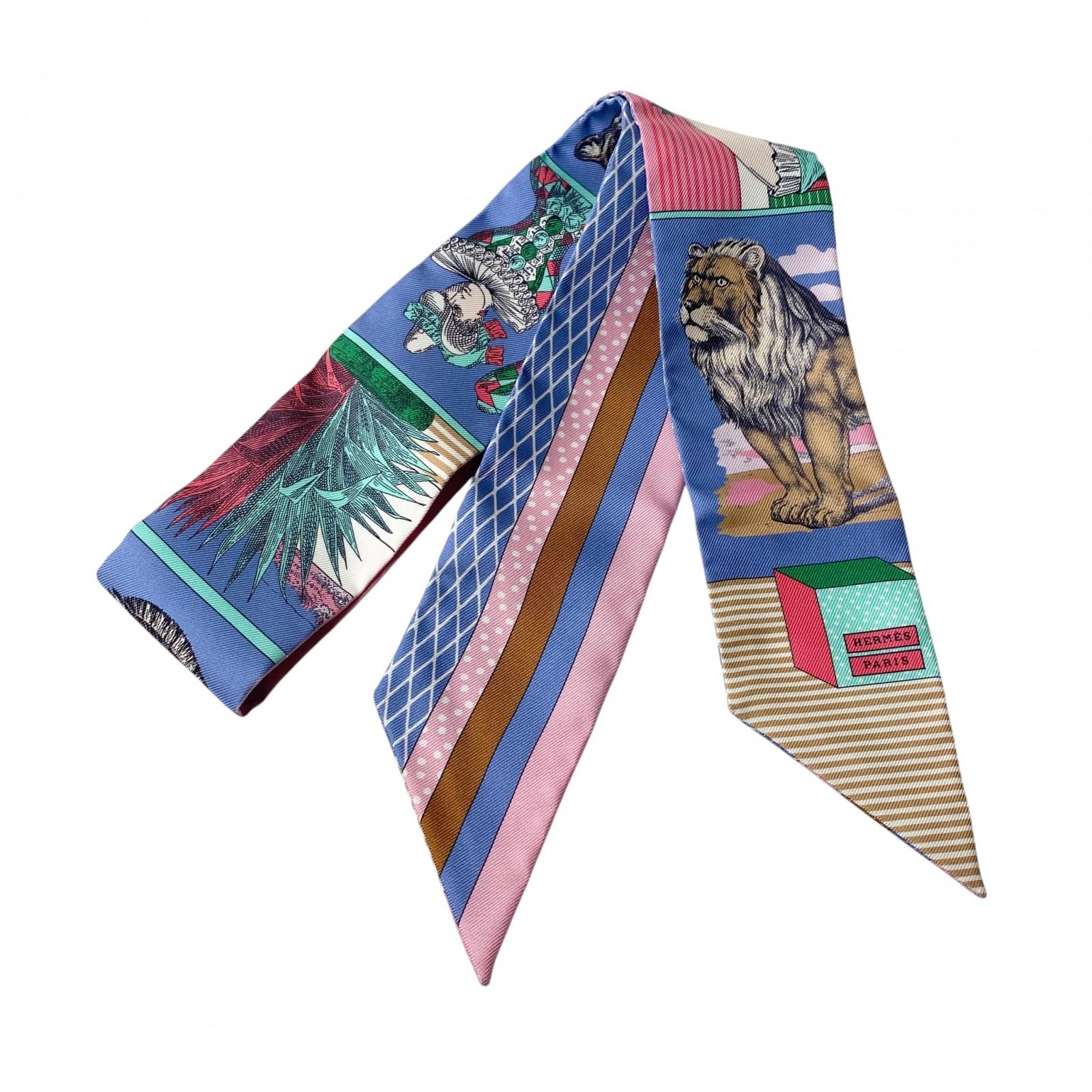 

Вживаний Шарф HERMES багатоколірний шовк Жіночий