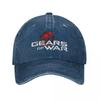 Gears Of Wars Unisex Baseball Caps Shotting Game Crimson Omen Distressed Cotton Hats Outdoor Running Golf Adjustable Headwear