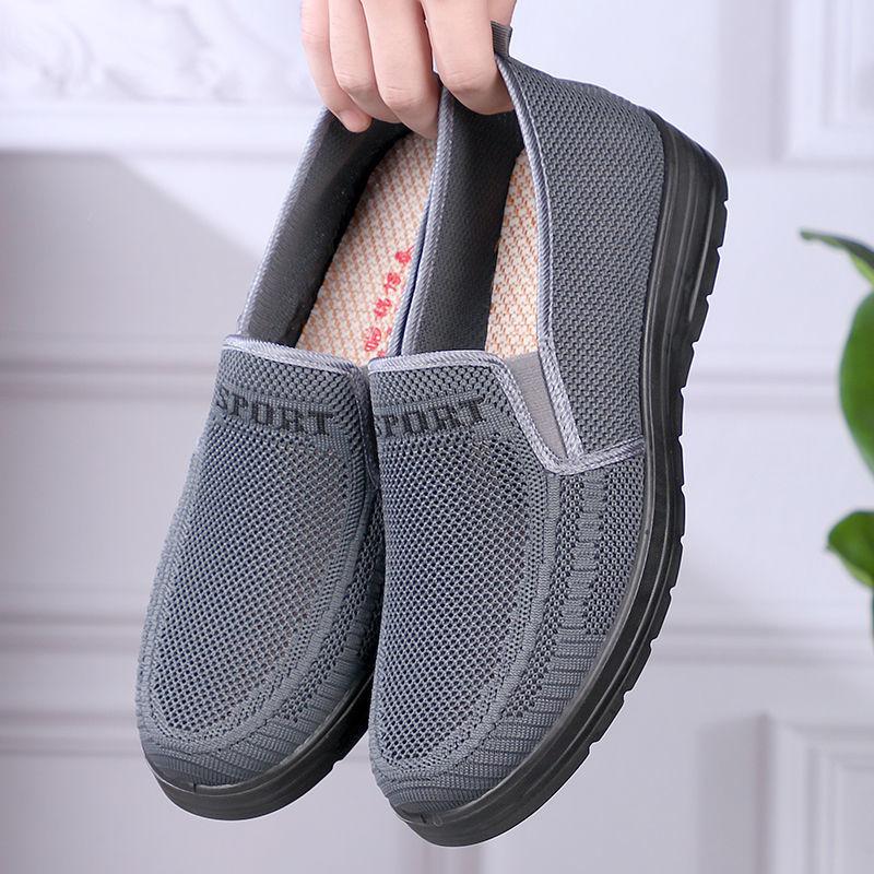 Men's shoes 2024 autumn new old Beijing cloth shoes one pedal lightweight flat daily work shoes men's casual shoes