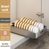 Kitchen Sliding Dish Rack Home Pull-out Drawer Bowl Storage Shelf Dish Drying Storage Box With Sliding Rail Kitchen Storage Rack