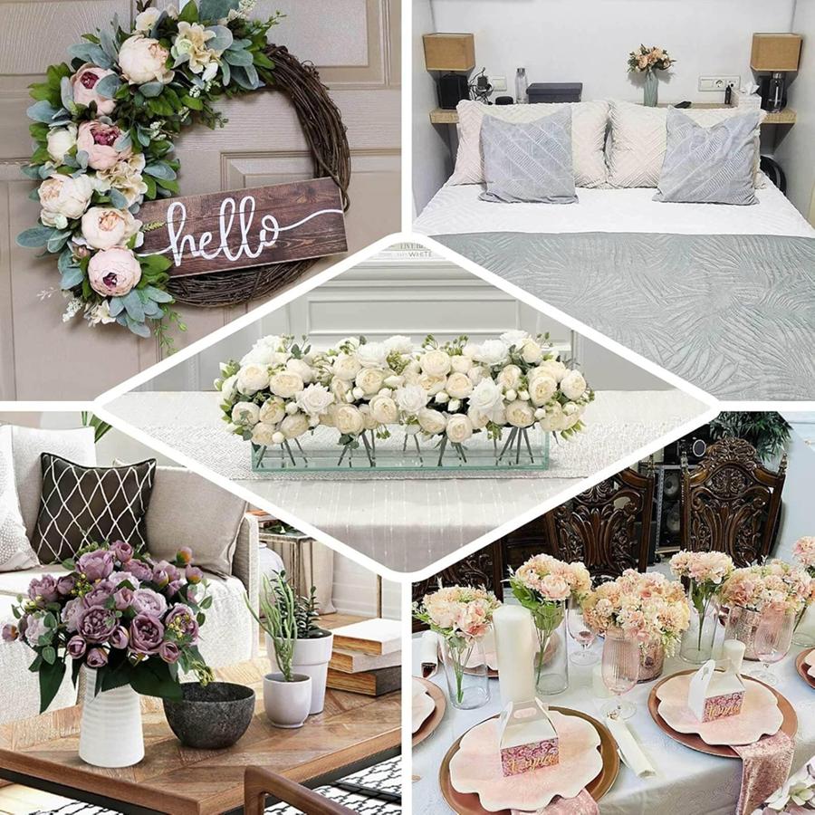 1/3PC Artificial Flowers Silk Hydrangea Wedding Wreath Home Room Garden Yard Rose Bridal Bouquet Festival Decora Vase Fake Peony