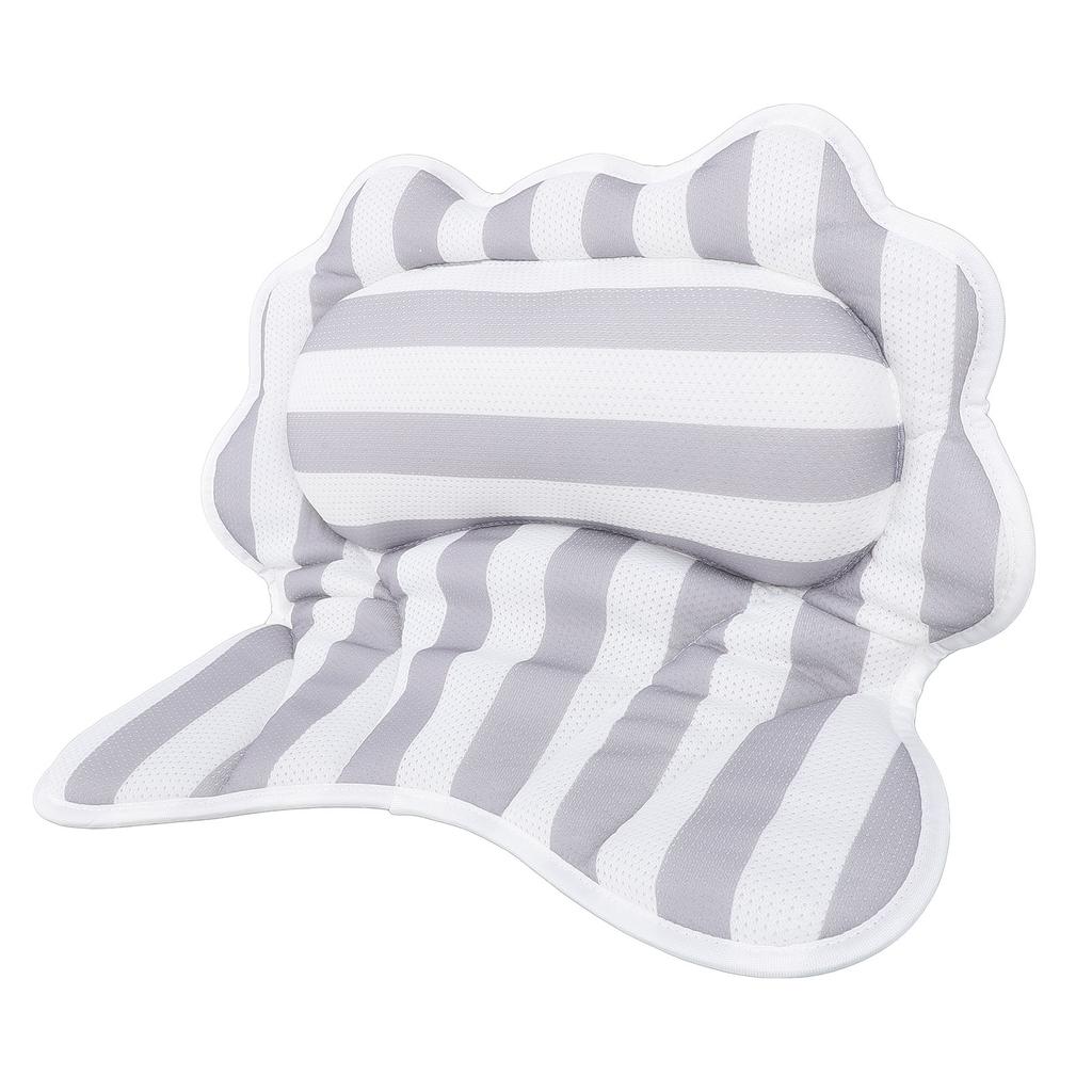 Badkarsdyna 6 sugkoppar Hängkrok Halkfri Randig Spadyna för Avkoppling Rak