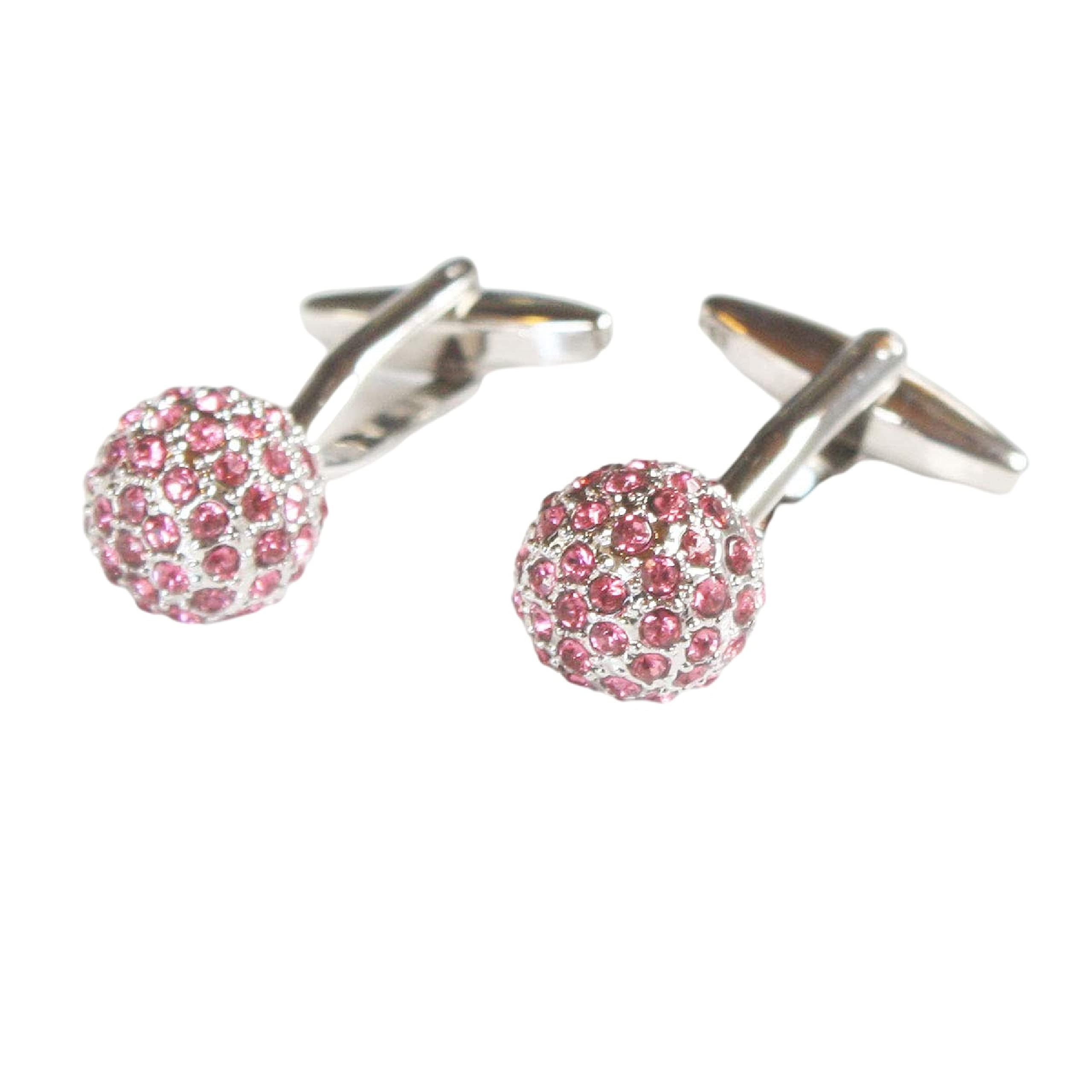 

Запонки Kamakura Cufflinks Studio Pink Crystal Ball Cufflinks cf222