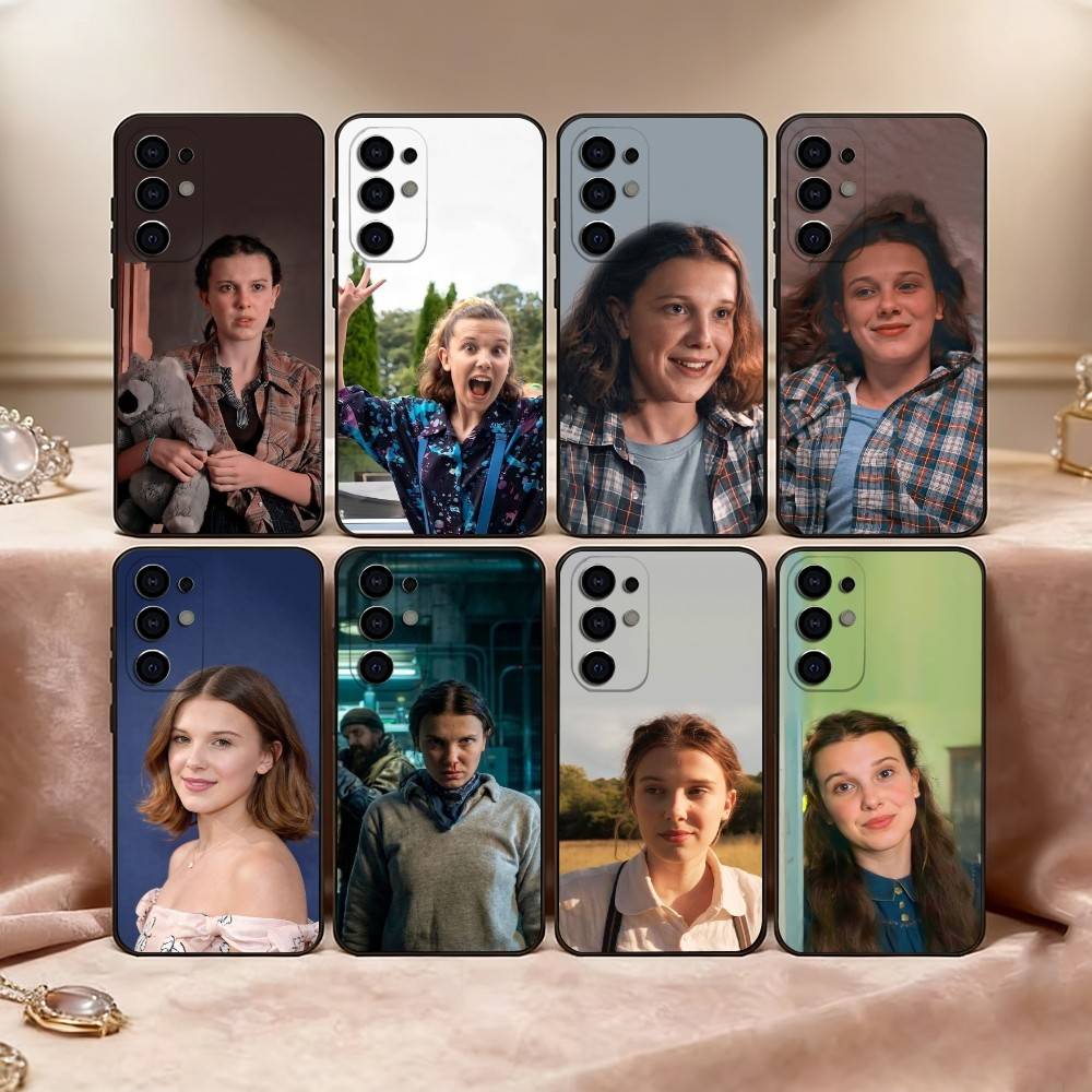 M-Millie B-Brown Actor Phone Case For Samsung S25,S24,S21,S22,S23,S30,Ultra,S20,Plus,Fe,Soft Silicone Black Cover